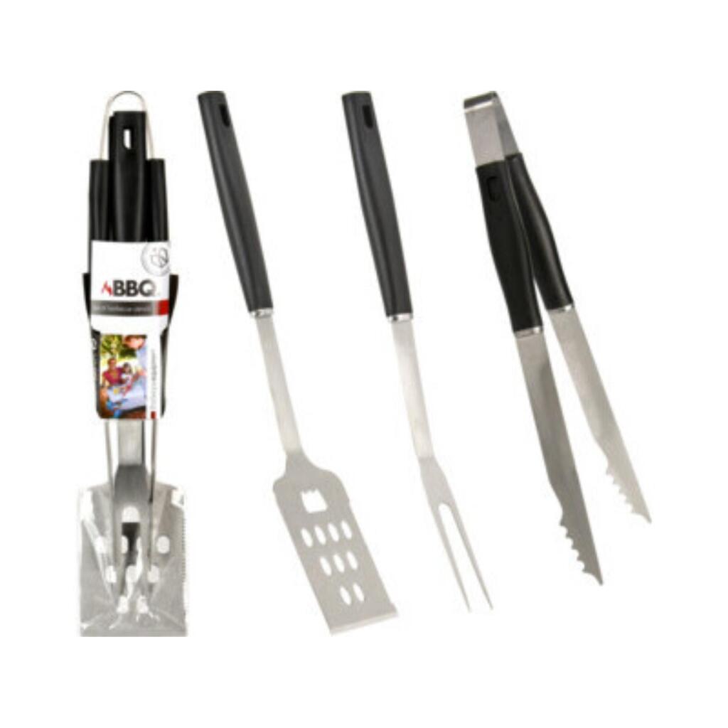 BBQ Gereedschap Set 3-delig RVS