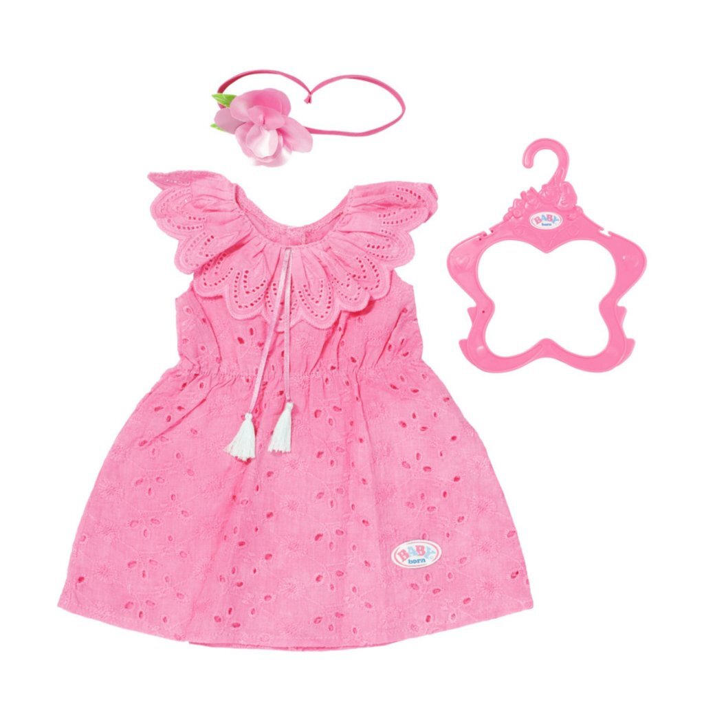 Baby Born Trendy Bloemenjurk Roze