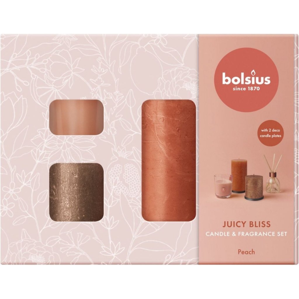 Bolsius Giftset Juicy Bliss Perzik 6-delig
