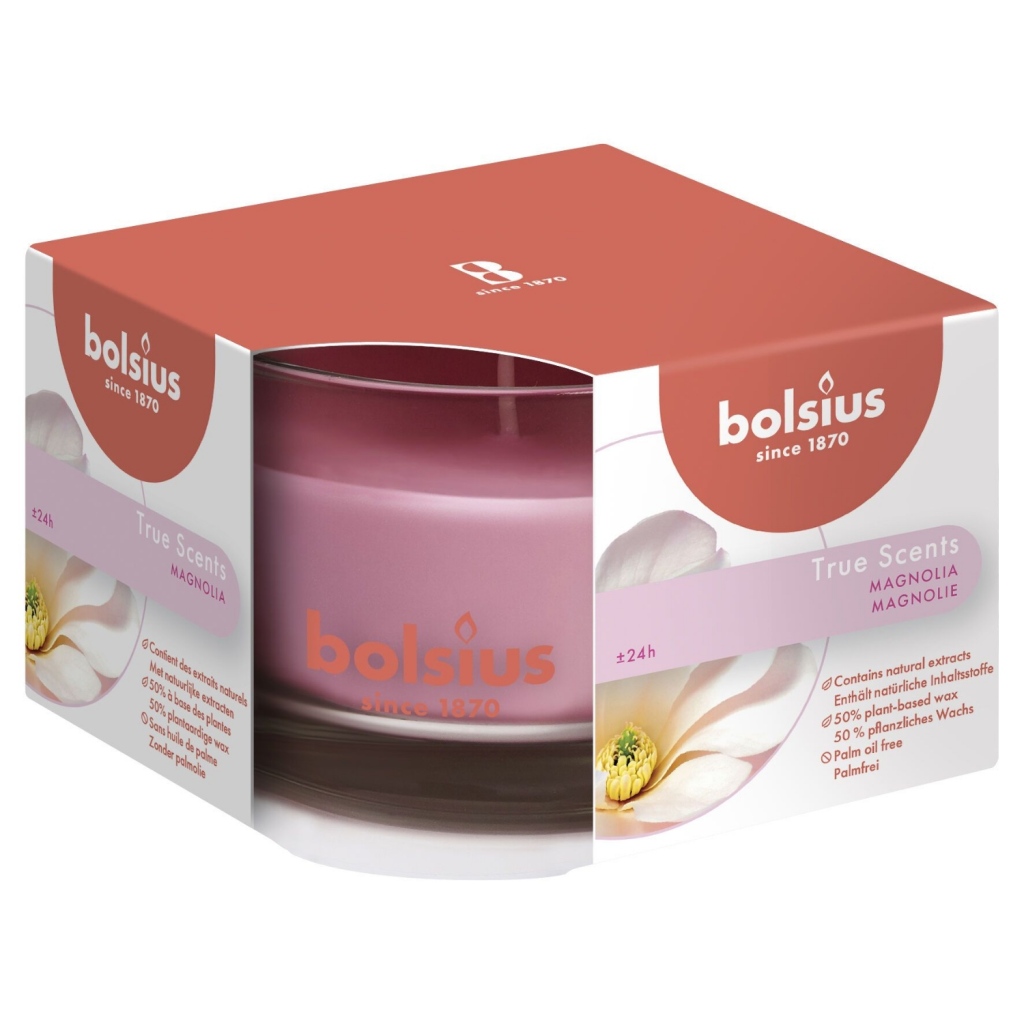 Bolsius True Scents Magnolia Geurkaars in Glas 6