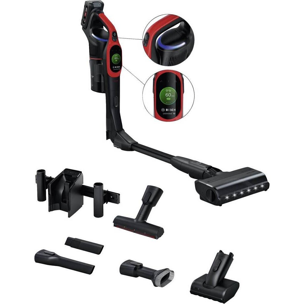 Bosch BCS1041PET Accu Steelstofzuiger Zwart/Rood