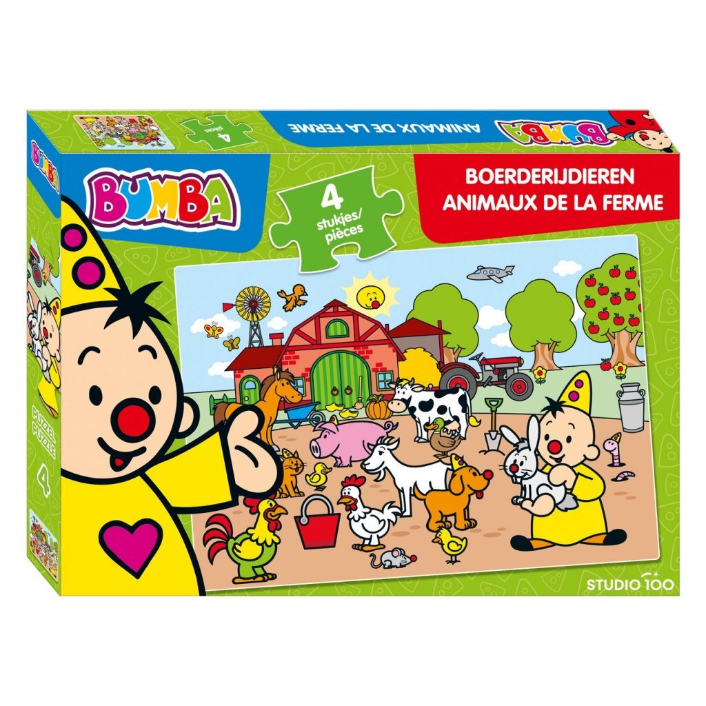 Bumba Puzzel Boerderijdieren 4 Stukjes