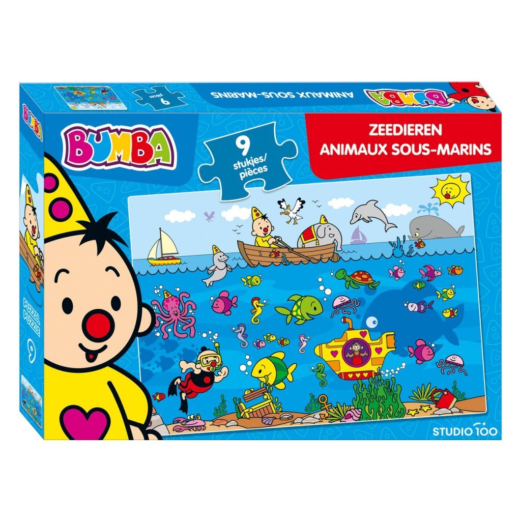 Bumba Puzzel Zeedieren 9 Stukjes