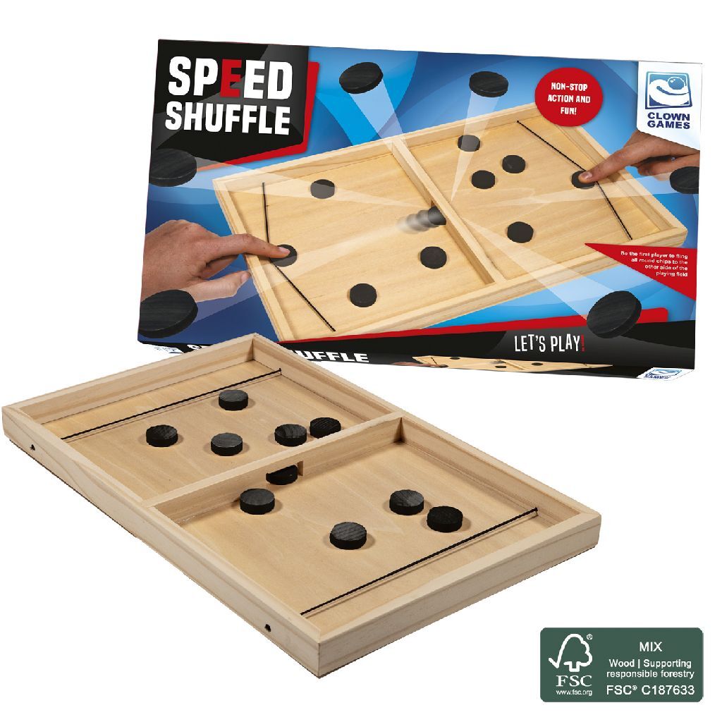 Clown Games Speed Shuffle Sling Puck Hout