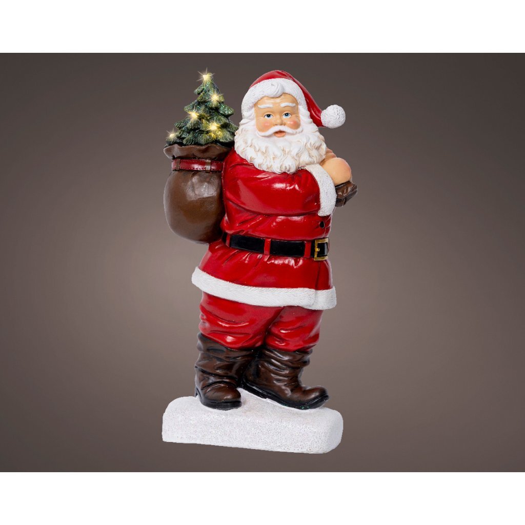 Decoratie LED Kerstman 9x19.5x31.5 cm