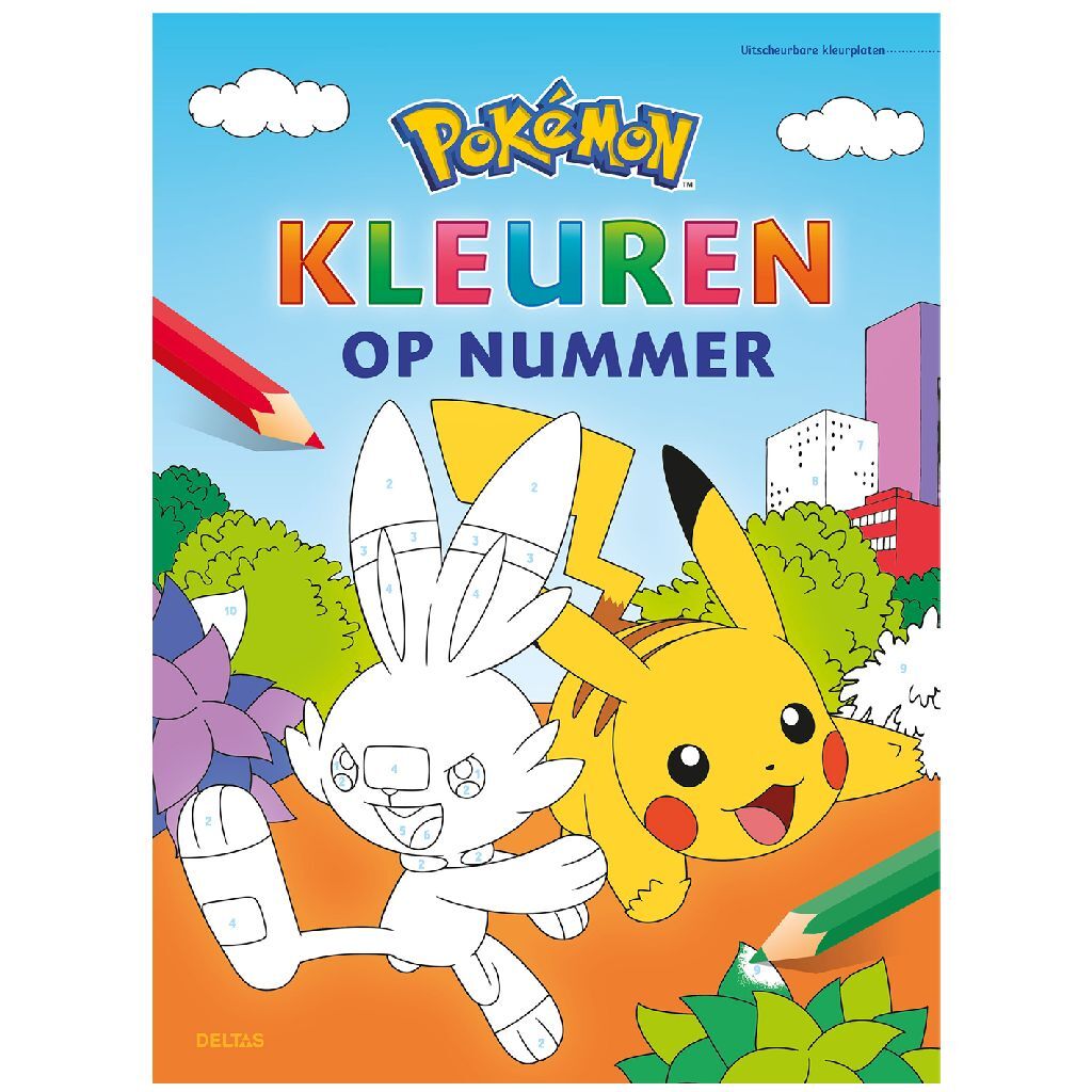 Deltas Kleurboek Pokémon Kleuren op Nummer