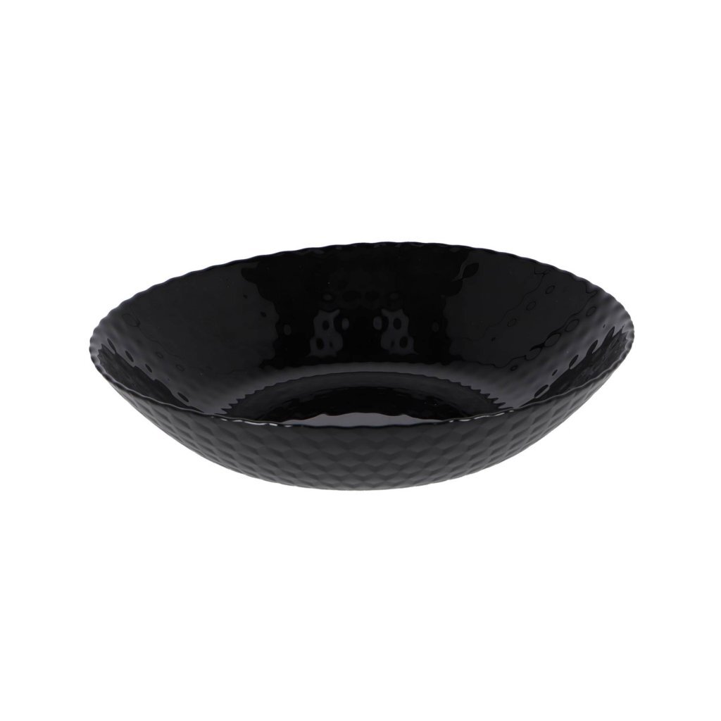 Diep Bord Pampille 20 cm Glas/Zwart