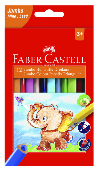 Faber Castell FC-116501 Kleurpotlood Faber-Castell Jumbo 12stuks