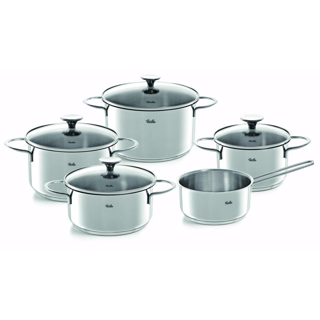 Fissler Copenhagen Pannenset 5-delig RVS/Glas