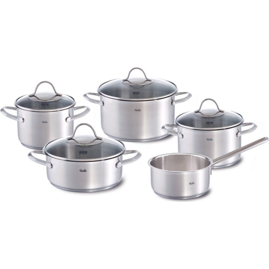 Fissler Palermo Pannenset 5-delig RVS/Glas