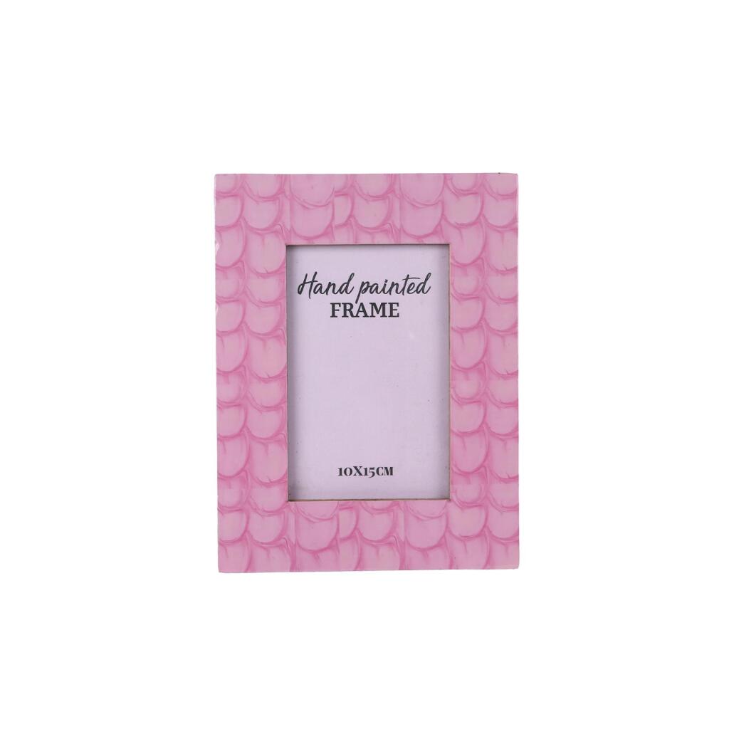 Fotolijst Masie 16x21.5x1 cm Hout/Emaille/Roze