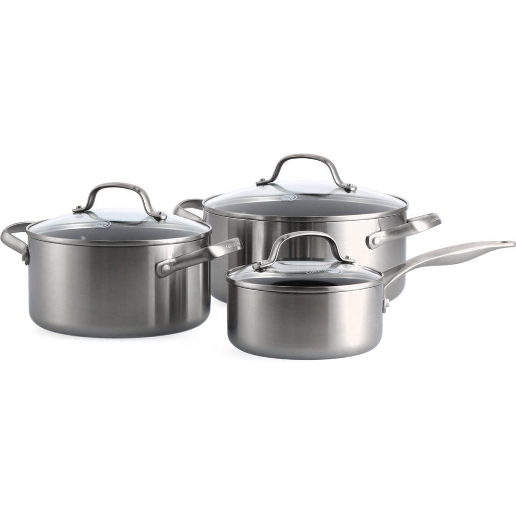 GreenPan Geneva Pannenset 6-delig RVS