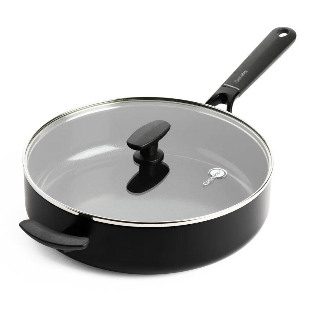 GreenPan Smart Collection Keramische Stoofpan met Deksel 28 cm Zwart