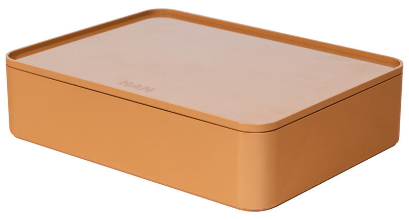 HAN HA-1110-83 Smart-organiser Allison Box Met Binnenschaal En Deksel Caramel Bruin