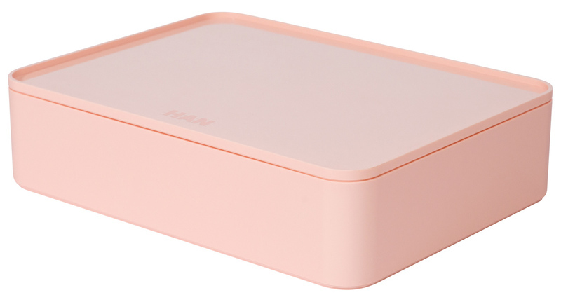 HAN HA-1110-86 Smart-organiser Allison Box Met Binnenschaal En Deksel Flamingo Roze