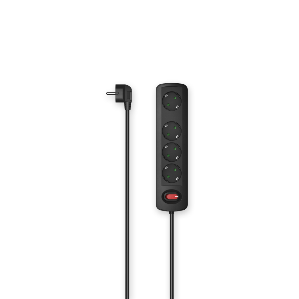 Hama Stekkerdoos 4-voudig Schakelaar Wandmontage 1