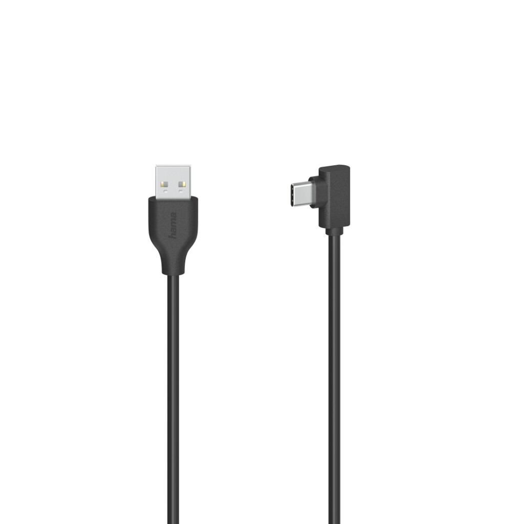 Hama USB-C-kabel USB-C-stekker - USB-A-stekker 90° USB 2.0 480 Mbit/s 0
