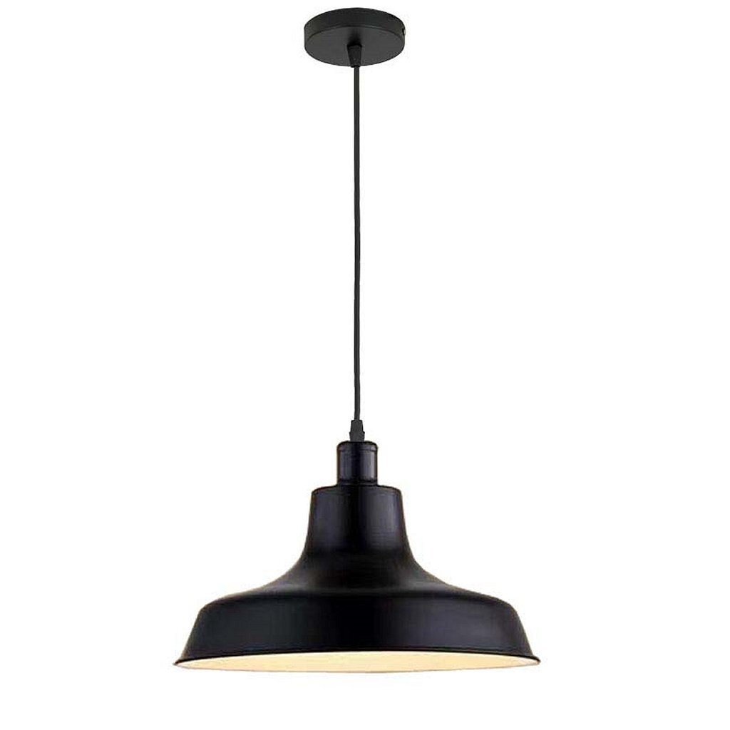 Homestyle Pro MK111-BB Industriƫle Hanglamp 36x22 cm Zwart/Metaal
