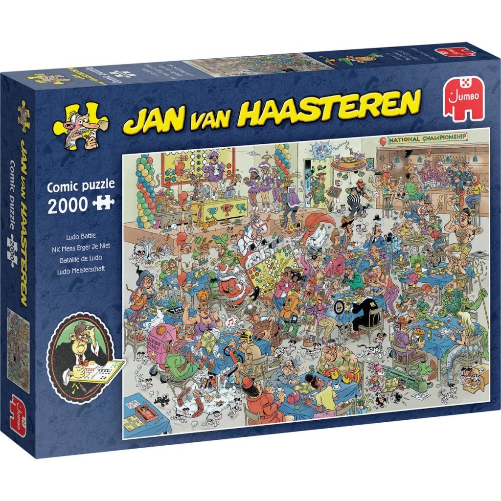 Jumbo Puzzel Jan Van Haasteren NK Mens Erger Je Niet 2000 Stukjes