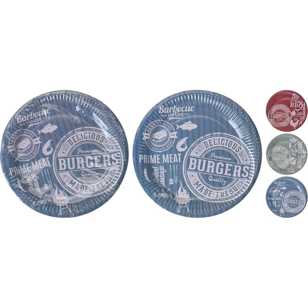 Kartonnen Wegwerpbordjes 23 cm 10 Stuks