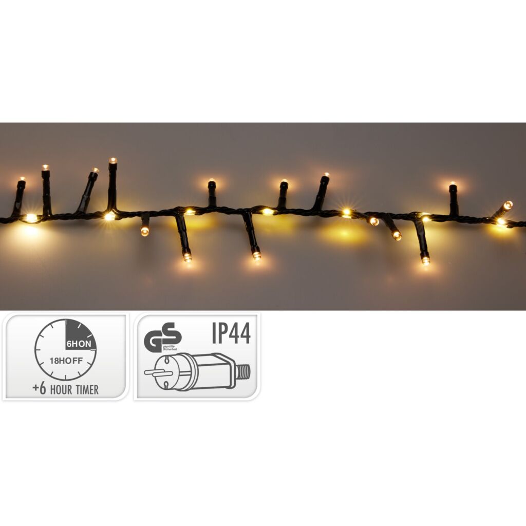 LED Microcluster 1060 LEDs Zwart Warm Wit Licht