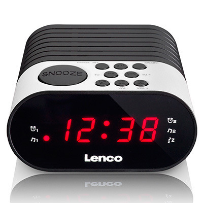 Lenco CR-07 Wekkerradio Wit