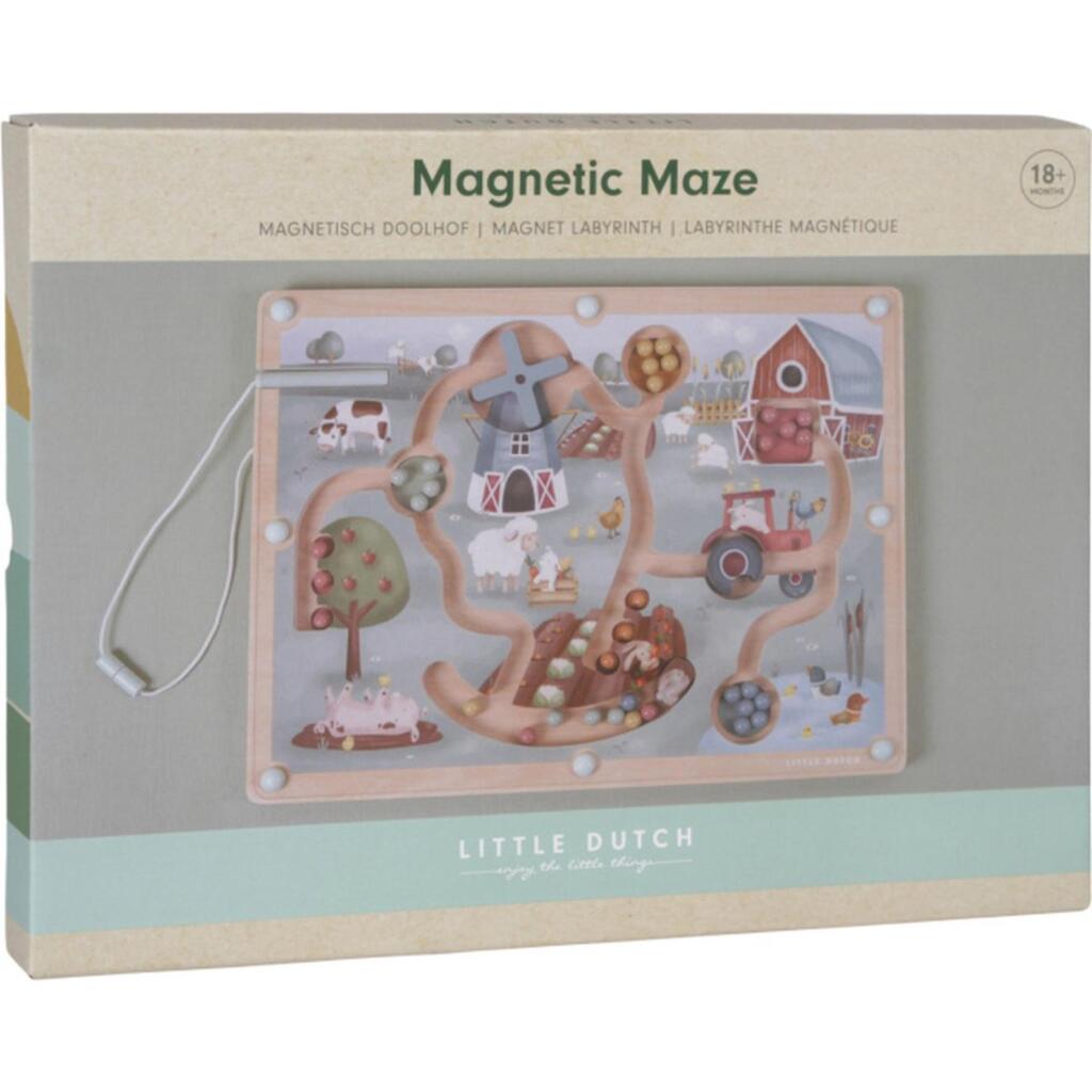 Little Dutch Farm Houten Magnetisch Doolhof