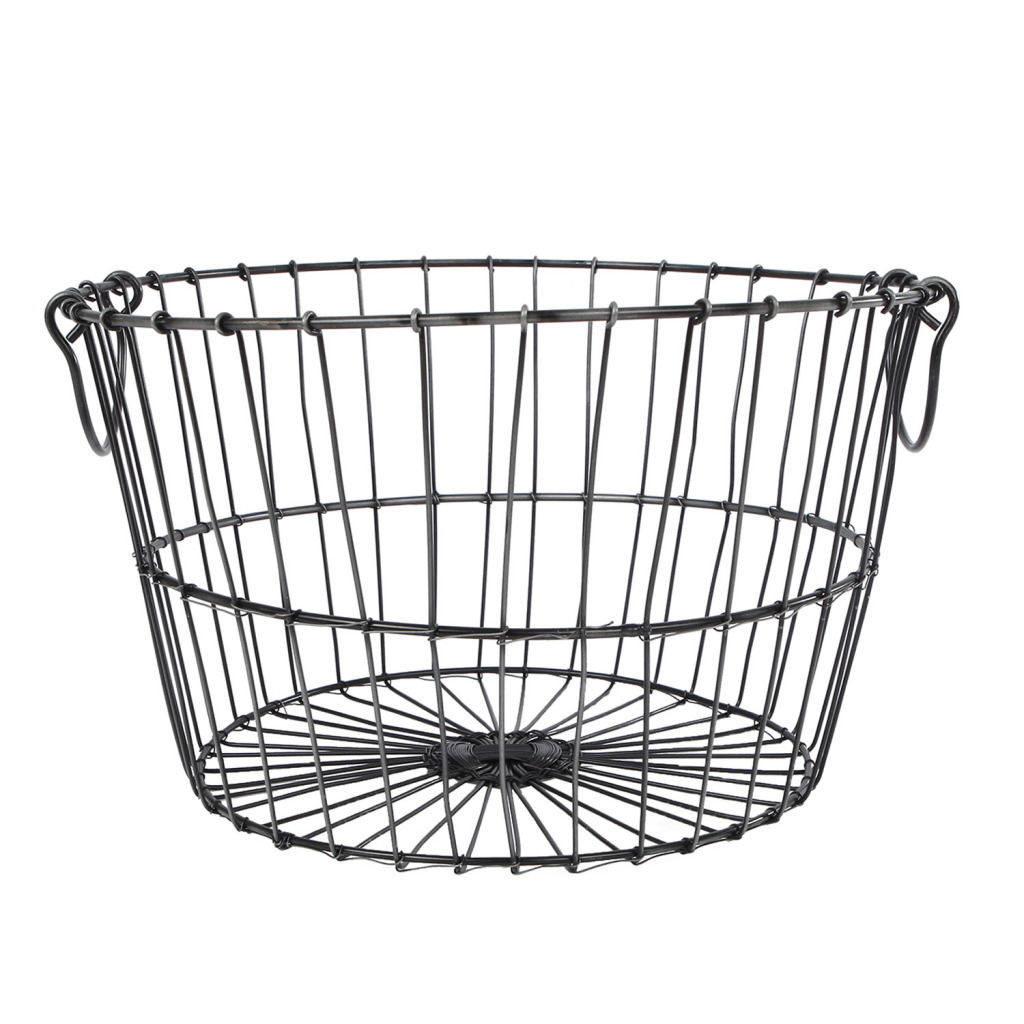 Mand Jill Grijs Metaal Rond 28x28x18cm