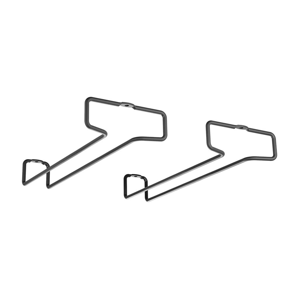 Metaltex Wijnglazenrek 11x26x4 cm Zwart 2 Stuks