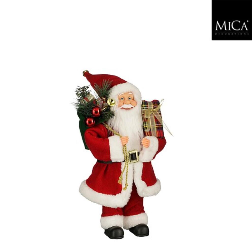 Mica Decorations Decoratie Kerstman 25x15x40 cm
