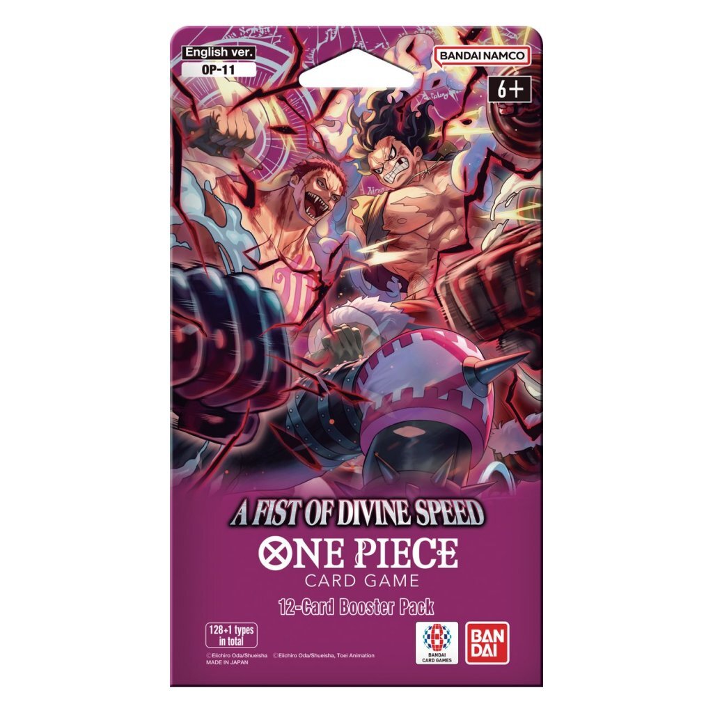 One Piece OP-11 A Fist of Divine Speed Sleeved Booster