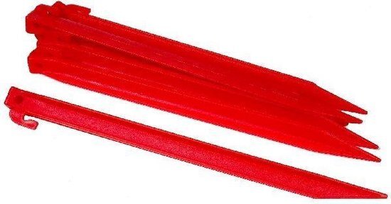 Outdoor Tentharingen kunststof 30 cm 6 stuks