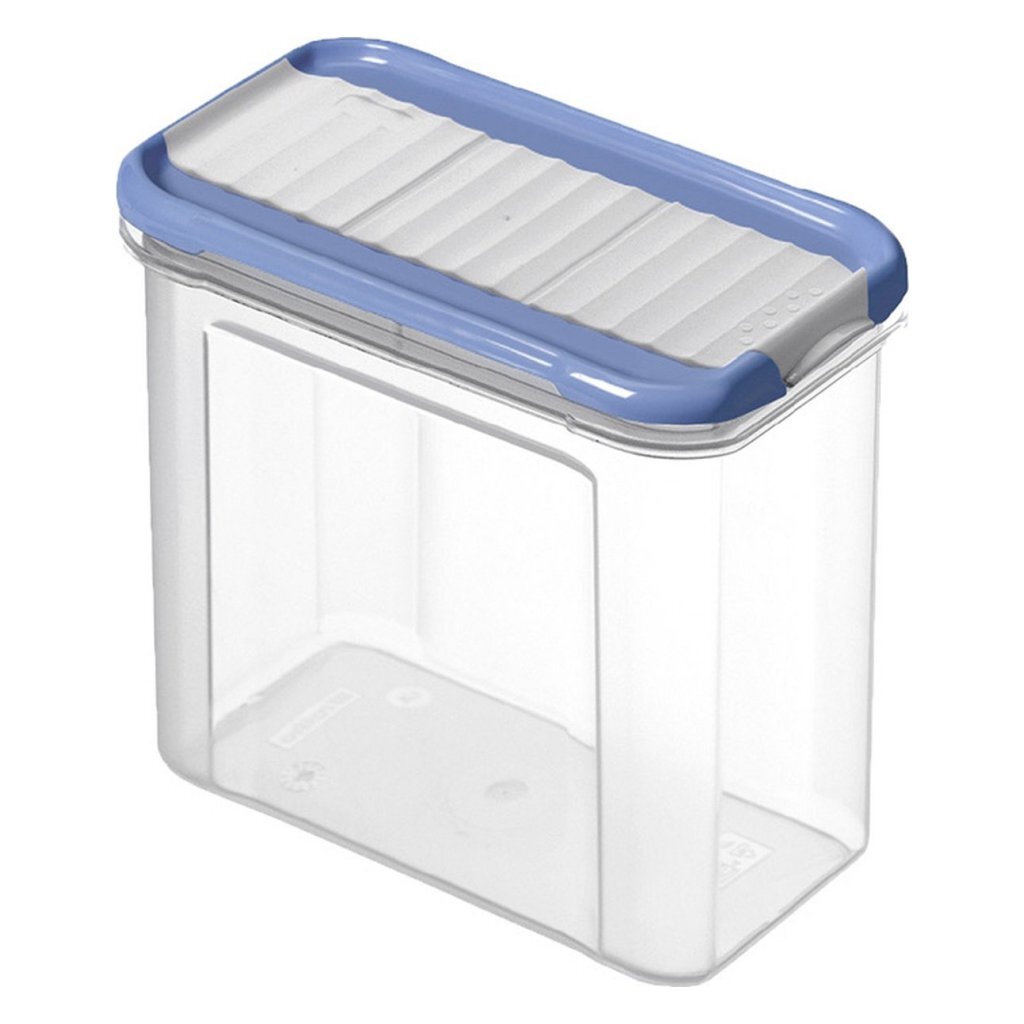 Rotho Domino Bewaar-Strooidoos 1L Horizon Blauw/Transparant