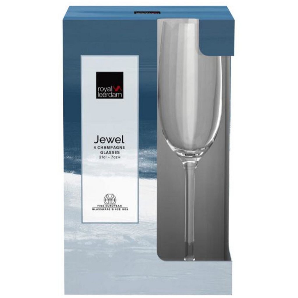 Royal Leerdam Champagneglazen Jewel 21 cl 4 Stuks