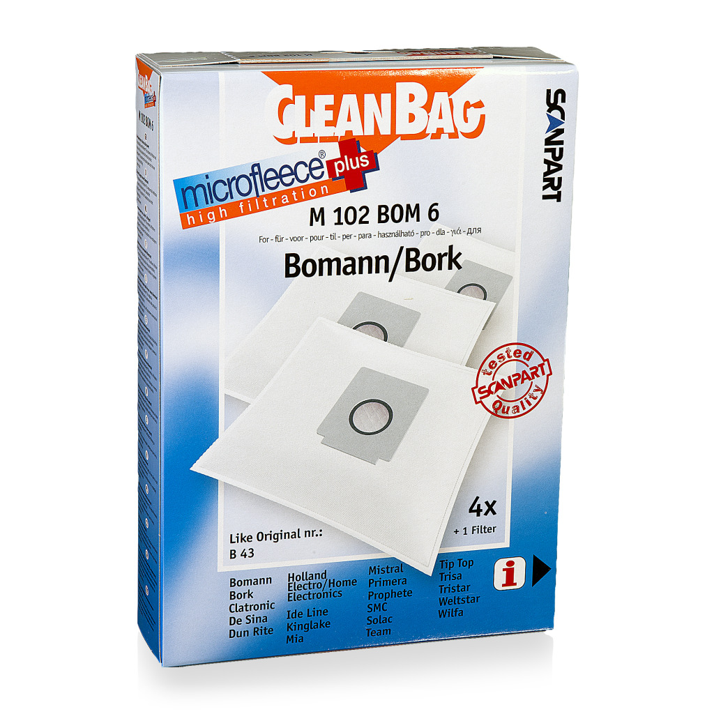 Scanpart M102bom6 Microfleese Stofzak Tristar Jc861e Micro En