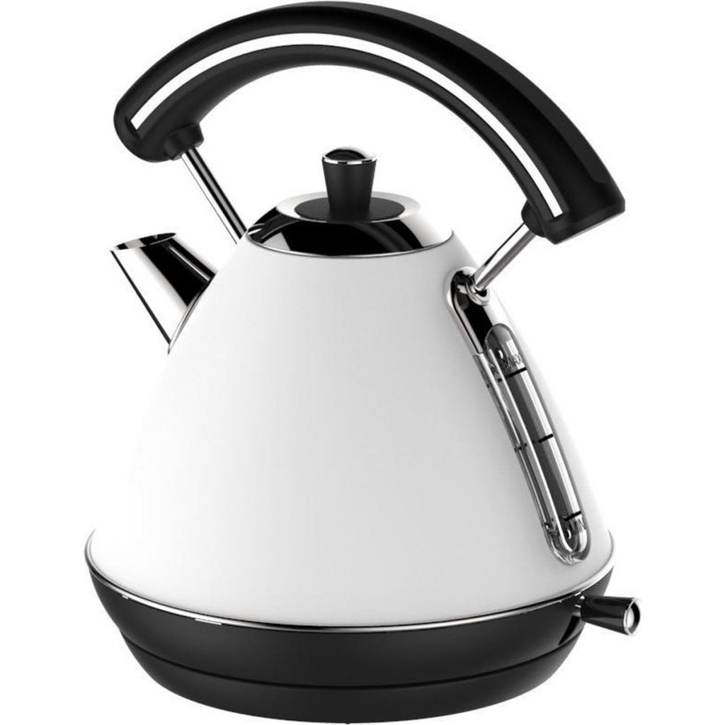 Schäfer Retro Waterkoker 1.7L 2200W Wit/Zwart/RVS