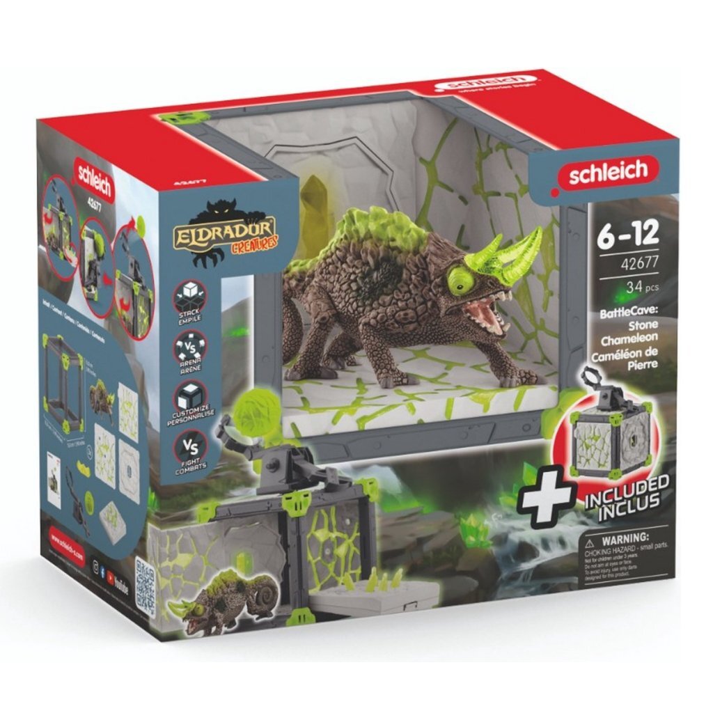 Schleich Eldrador Battlecave Stone Chameleon