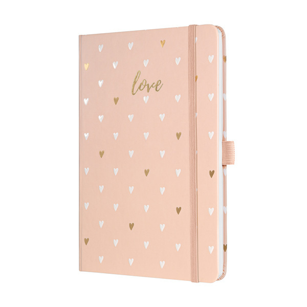 Sigel SI-JN335 Notitieboek Jolie Beauty A5 Hardcover Gelinieerd Roze Love 174 Blz 80g