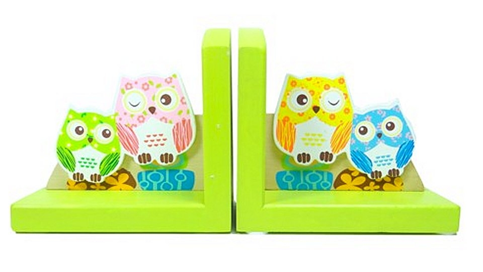 Simply for Kids Houten Boekensteunen Uiltjes
