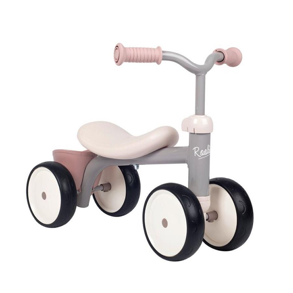 Smoby Rookie Loopfiets Roze/Grijs/Wit