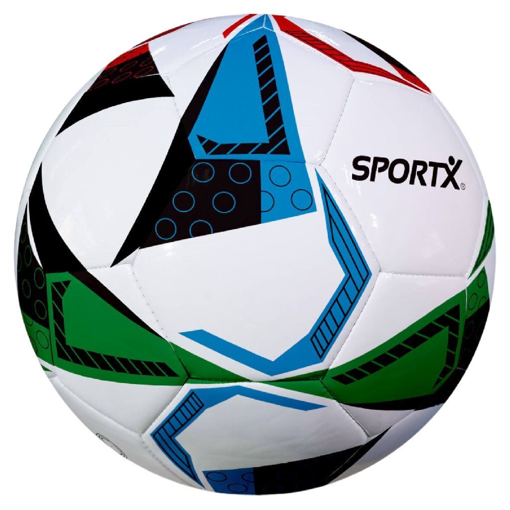 SportX Voetbal Triangle Froster 330-350 g Wit/Groen/Rood/Blauw