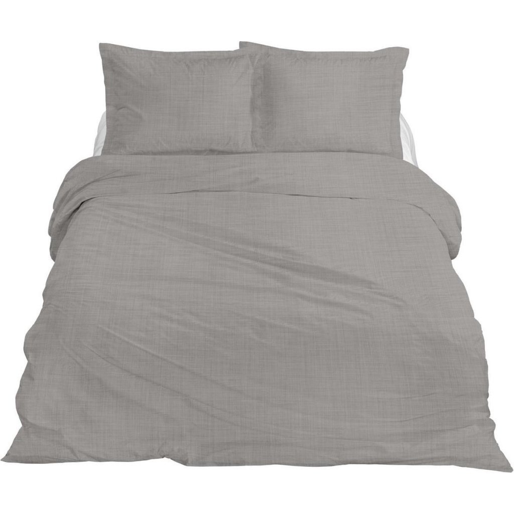 Ten Cate Premium Linnen Eenpersoons Dekbedovertrek 140x200/220 cm Cloudy Grey