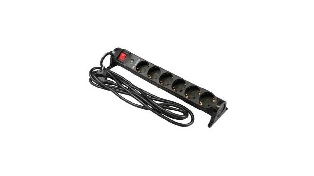 VB 61058 Draai Tafelcontactdoos 6-Voudig 3x1