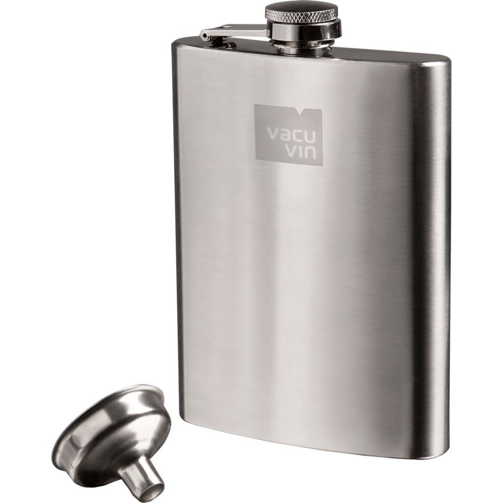 Vacuvin Heupfles 240 ml RVS