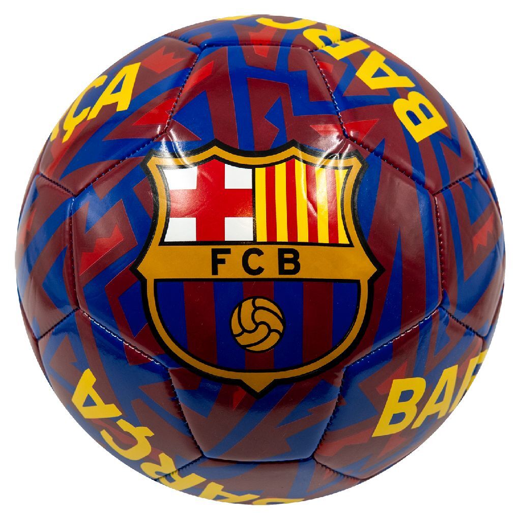 Voetbal FC Barcelona Tech Square Maat 5 Blauw/Rood