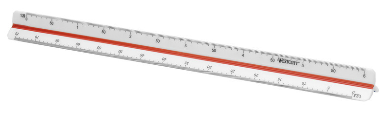 Westcott AC-E10164 Schaalstok 30cm 1:2