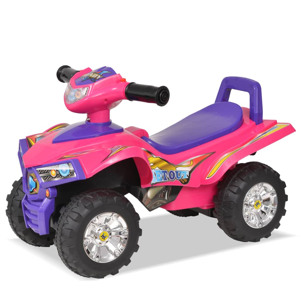 vidaXL Loopquad met licht en geluid roze en paars - Afbeelding 3