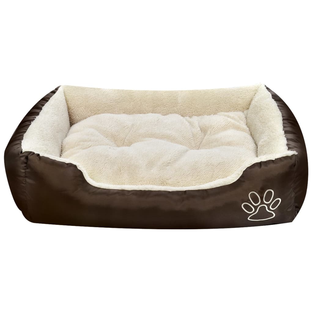 vidaXL Hondenbed bruin en beige XXL - Afbeelding 3