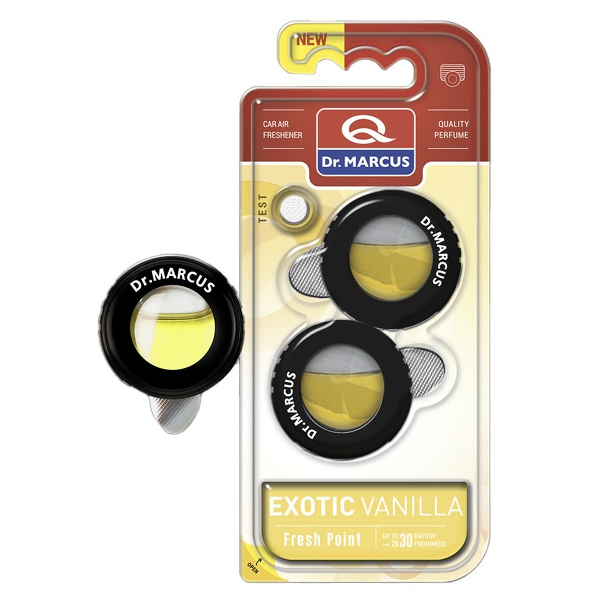 Car Air Freshener Dr Marcus FRESH POINT EXOTIC VANILLA Vanilla 2,5 ml Plastic (2 Units)