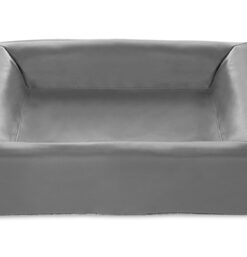 BIA BED KUNSTLEER HOES HONDENMAND GRIJS